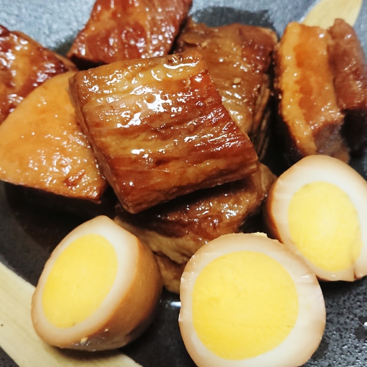 炊飯器で簡単♪豚バラ ブロック肉の八角煮♪